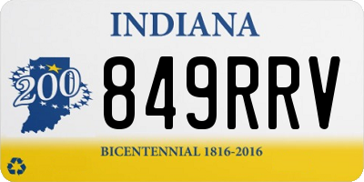 IN license plate 849RRV