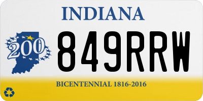 IN license plate 849RRW