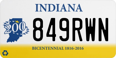 IN license plate 849RWN