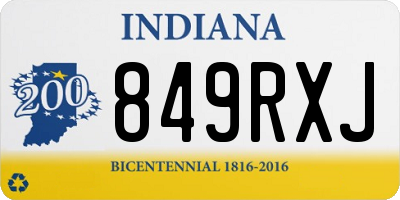 IN license plate 849RXJ