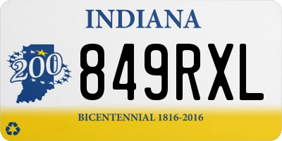 IN license plate 849RXL