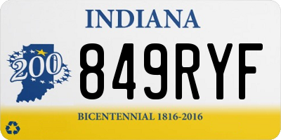 IN license plate 849RYF