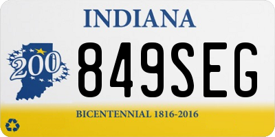 IN license plate 849SEG