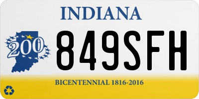 IN license plate 849SFH