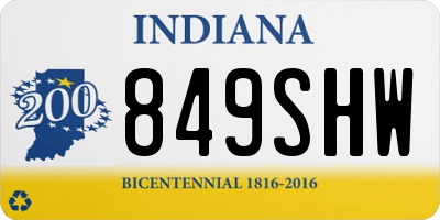 IN license plate 849SHW