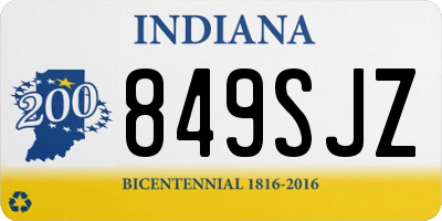 IN license plate 849SJZ