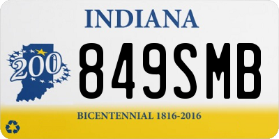 IN license plate 849SMB