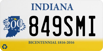 IN license plate 849SMI