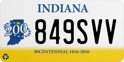 IN license plate 849SVV