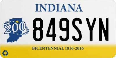 IN license plate 849SYN