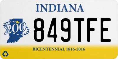 IN license plate 849TFE