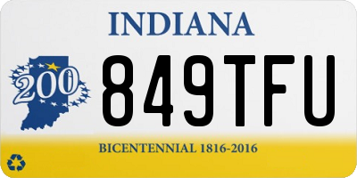 IN license plate 849TFU