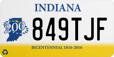 IN license plate 849TJF