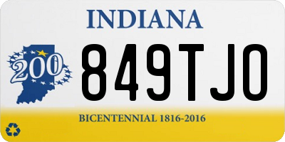 IN license plate 849TJO
