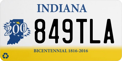IN license plate 849TLA