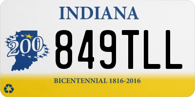 IN license plate 849TLL