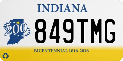 IN license plate 849TMG