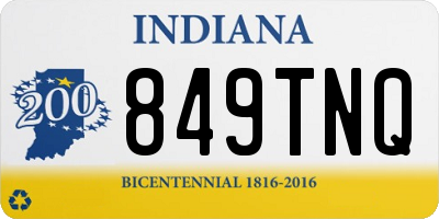 IN license plate 849TNQ