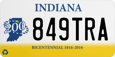 IN license plate 849TRA