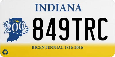 IN license plate 849TRC