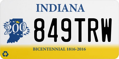 IN license plate 849TRW