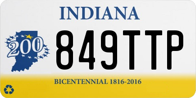 IN license plate 849TTP