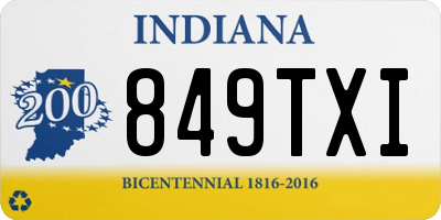 IN license plate 849TXI