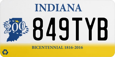 IN license plate 849TYB