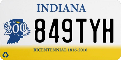 IN license plate 849TYH