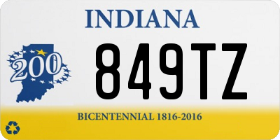 IN license plate 849TZ