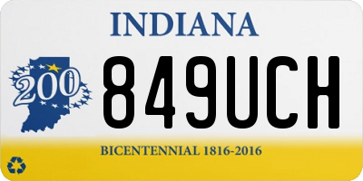 IN license plate 849UCH
