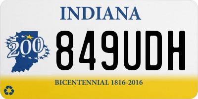 IN license plate 849UDH