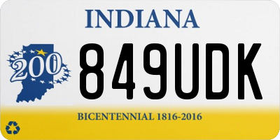 IN license plate 849UDK