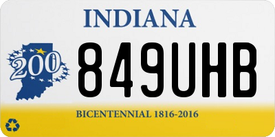 IN license plate 849UHB