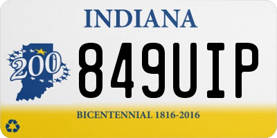IN license plate 849UIP