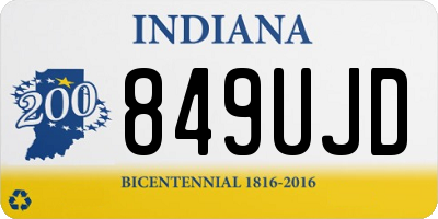 IN license plate 849UJD