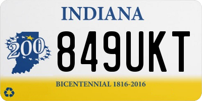 IN license plate 849UKT