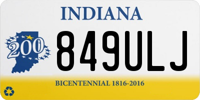 IN license plate 849ULJ