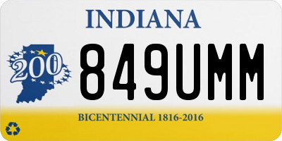 IN license plate 849UMM