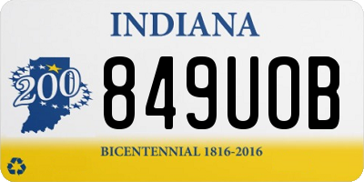 IN license plate 849UOB