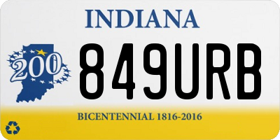 IN license plate 849URB