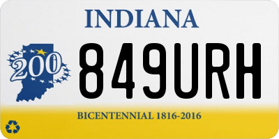 IN license plate 849URH