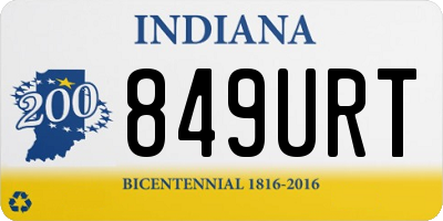 IN license plate 849URT
