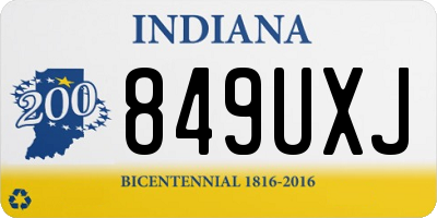 IN license plate 849UXJ