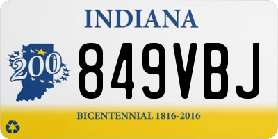 IN license plate 849VBJ