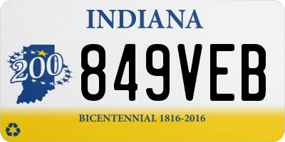 IN license plate 849VEB