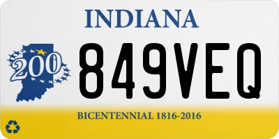 IN license plate 849VEQ