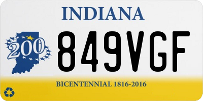 IN license plate 849VGF