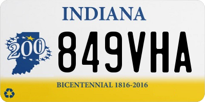 IN license plate 849VHA