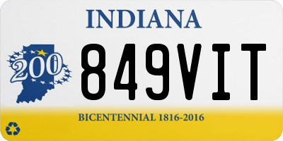 IN license plate 849VIT